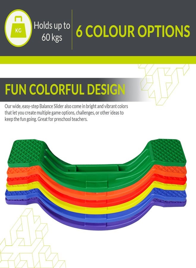 GISCO لوح التوازن من جيسكو، لوح التوازن المتأرجح، لوح التأرجح، لعبة الأرجوحة للأطفال، لعبة رياضية للأطفال، لعبة داخلية/خارجية | مصنوع من بلاستيك متين وآمن | (أخضر) - Image 3